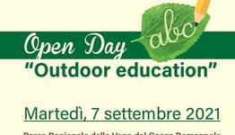 OPEN DAY - Outdoor education - Martedì 7 settembre 2021