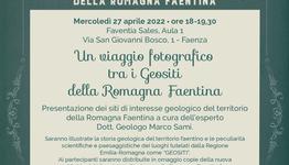 Un viaggio fotografico tra i Geositi della Romagna Faentina - Mercoledì 27 aprile - ore 18-19.30