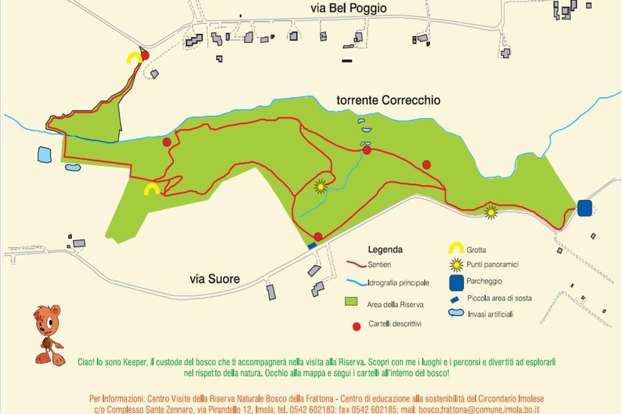 Mappa bosco Frattona  